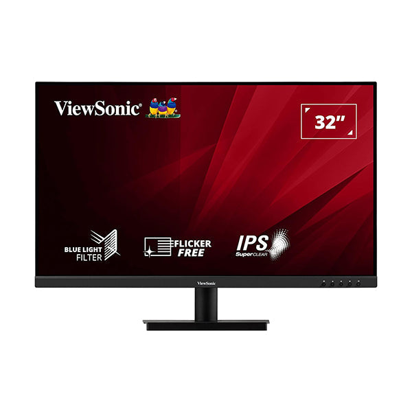 ViewSonic Video Black / Brand New / 1 Year ViewSonic VA3209-2K-MHD 32-inch 2K QHD IPS Monitor, 75Hz VRR, HDR10, with HDMI, DisplayPort, Integrated Speakers