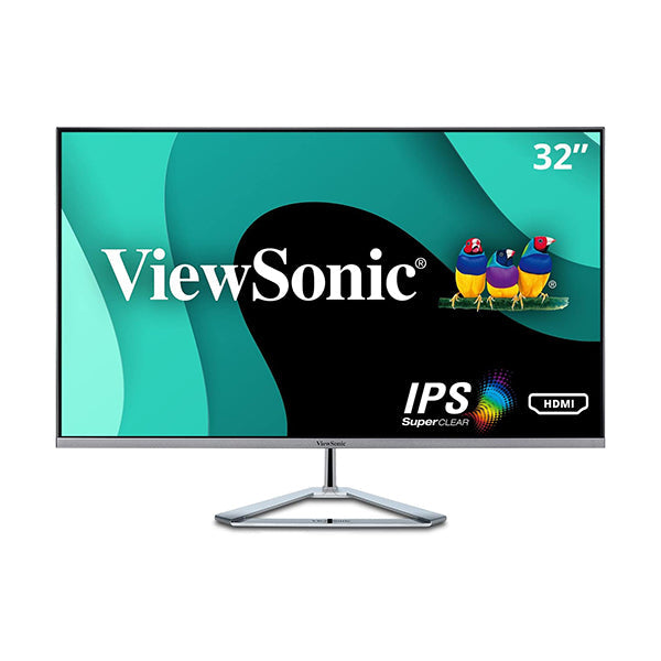 ViewSonic Video Black / Brand New / 1 Year ViewSonic VX3276-MHD, 32 Inch 1080p Widescreen IPS Monitor with Ultra-Thin Bezels, Screen Split Capability HDMI and DisplayPort