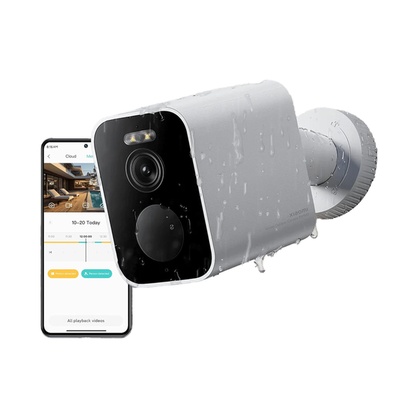 Xiaomi Cameras Brand New Xiaomi Outdoor Camera BW500: 2.5K Battery Security Camera Wireless with Color Night Vision, Optional Solar Panel, IP67 Weatherproof, 136° Wide View Home