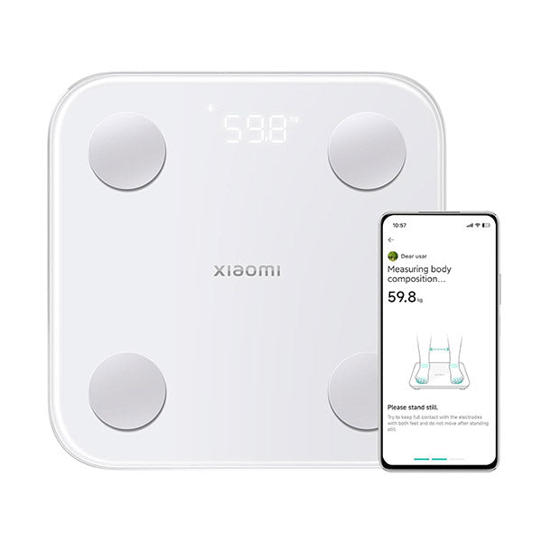 Xiaomi Health Care White / Brand New / 1 Year Xiaomi Body Composition Scale S400, Bluetooth Led Display Digital Weighing Bathroom Scales With iOS/Android Smart App Get 25 Item Body Composition Index Report, Max 330lb/150kg