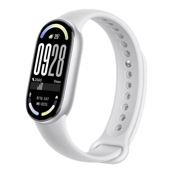 Xiaomi Jewelry Glacier Silver / Brand New / 1 Year XIAOMI Mi Smart Band 10 - 1.72" AMOLED Display | 21 Days Battery Life | Touchscreen, Multi-Sport Tracker, Activity Tracker, Heart Rate Monitor | BT5.4