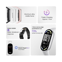 Xiaomi Jewelry Brand New / 1 Year Xiaomi Smart Band 10 Ceramic Edition Pearl White | 1.72''AMOLED Narrow-edge Quadrilateral Display | Professional Workout Analysis | Up to 21-days Battery Life