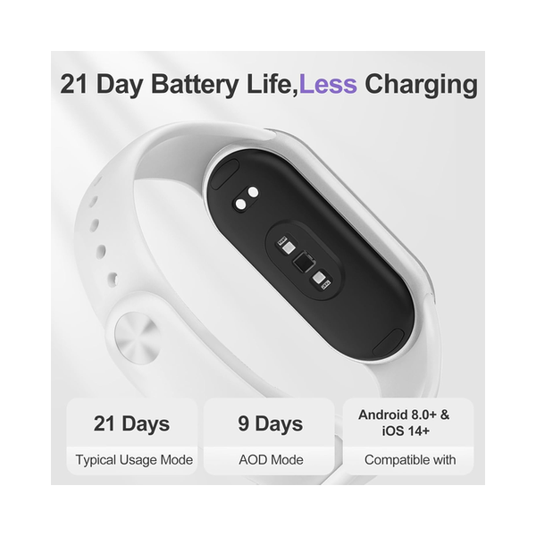 Xiaomi Jewelry Brand New / 1 Year Xiaomi Smart Band 10 Ceramic Edition Pearl White | 1.72''AMOLED Narrow-edge Quadrilateral Display | Professional Workout Analysis | Up to 21-days Battery Life