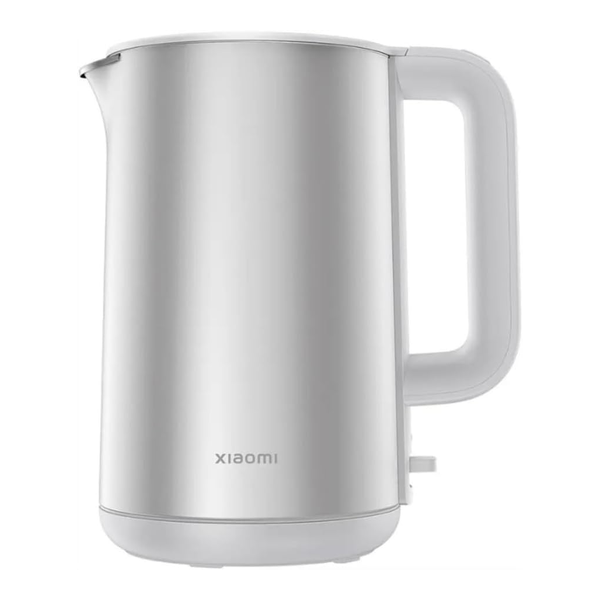 Xiaomi Kitchen & Dining Silver / Brand New AIOT Xiaomi Double Wall Electric Kettle, 1.7L, Stainless Steel, 1800W, 316L Interior (Artificial Intelligence of Things)