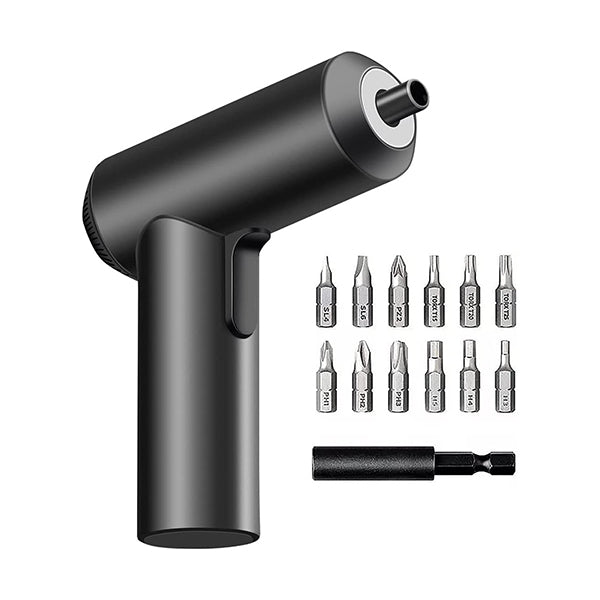 Xiaomi Tools Black / Brand New Xiaomi, Mi Cordless Screwdriver 3.6V, 2000mAh Rechargeable Battery. Patented One-piece body with USB-C charging port. High 5-N.m Torque Cordless Portable Screwdriver with 12 pieces of S2 Steel Bits