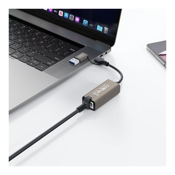 Xo Networking Brand New XO-HUB018 USB-A/USB-C to 1 RJ45 Network Converter - Network Up to 100M