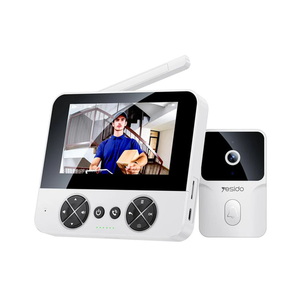 Yesido Building Materials Yesido KM27 Doorbell, 4.3 inch Screen, Wi-Fi, 2K