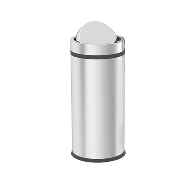 Zilan Household Supplies Silver / Brand New Zilan Dustbin 8L Swing Top LID Inox - ZLN4575