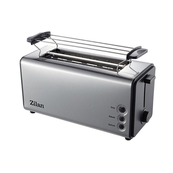 Zilan Kitchen & Dining Silver / Brand New / 1 Year Zilan, Bread Toaster, 4 Slots, 5 Level Heat Settings, 1400W - ZLN2720