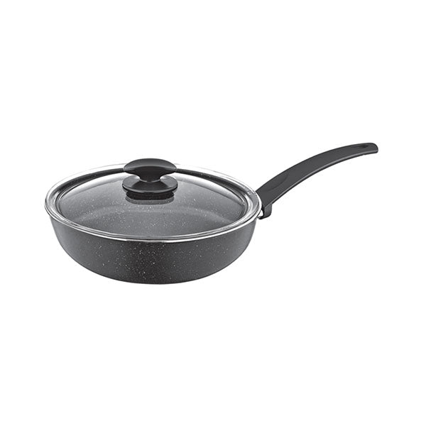 Zilan Kitchen & Dining Brand New Zilan, Deep Frypan with Glass Lid 24Cm - ZLN2065