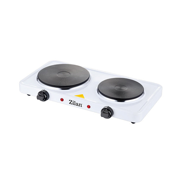 Zilan Kitchen & Dining White / Brand New / 1 Year Zilan, Double Electric Hotplate 2500W, 155-185mm - ZLN2180