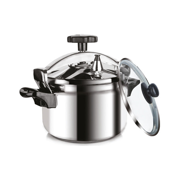 Zilan Kitchen & Dining Silver / Brand New Zilan, Pressure Cooker 10L Stainless 18/10 + Additional Glass Lid - ZLN3062