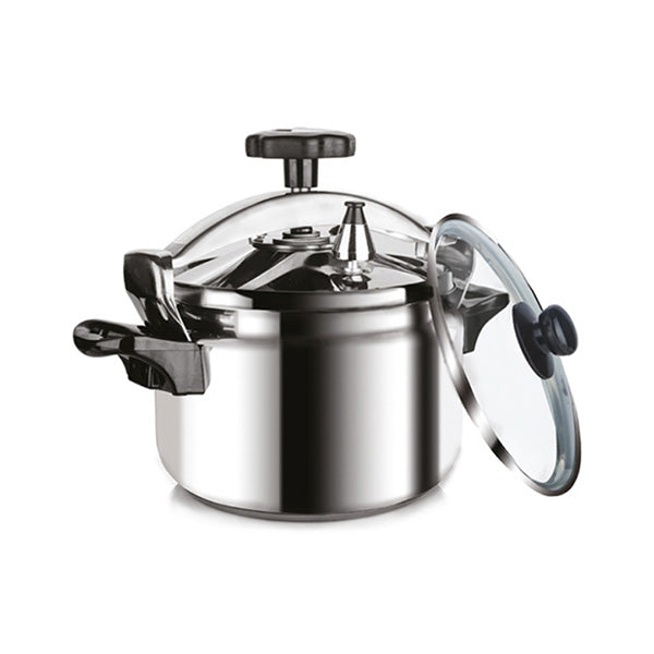 Zilan Kitchen & Dining Silver / Brand New Zilan, Pressure Cooker 8L Stainless 18/10 + Additional Glass Lid - ZLN3055