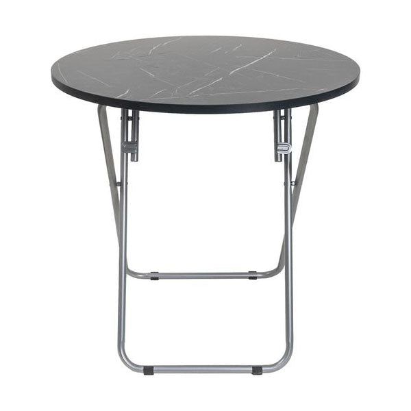 Zilan Tables Black / Brand New Zilan, Folding Table Round with Mdf Top D:70x70Cm - ZLN6937