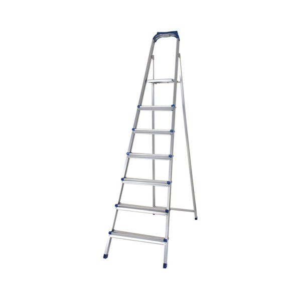 Zilan Tools Silver / Brand New Zilan, Ladder 6 Steps Alimunium + Platform - ZLN1183