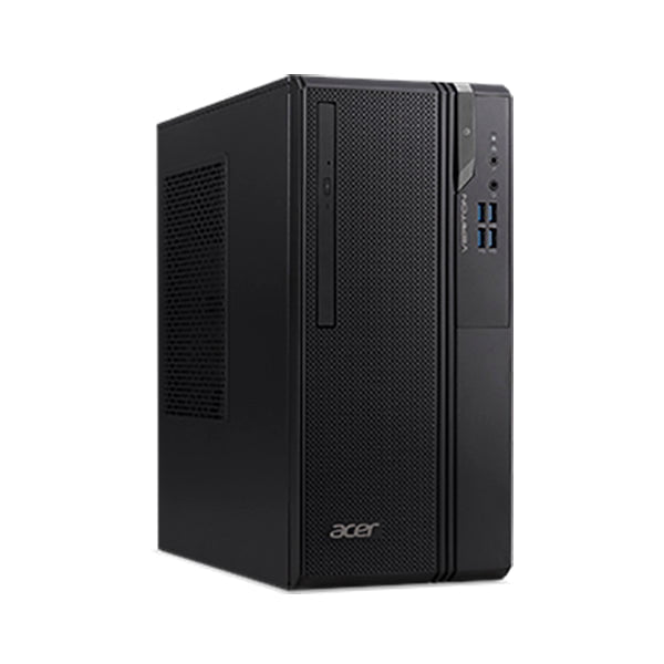 Acer Branded Desktops Black / Brand New / 1 Year Acer Veriton Essential S VES2740G, Intel Core i5 10400, 4GB DDR4, 1TB HDD, DVDRW, Card Reader USB Keyboard & Mouse