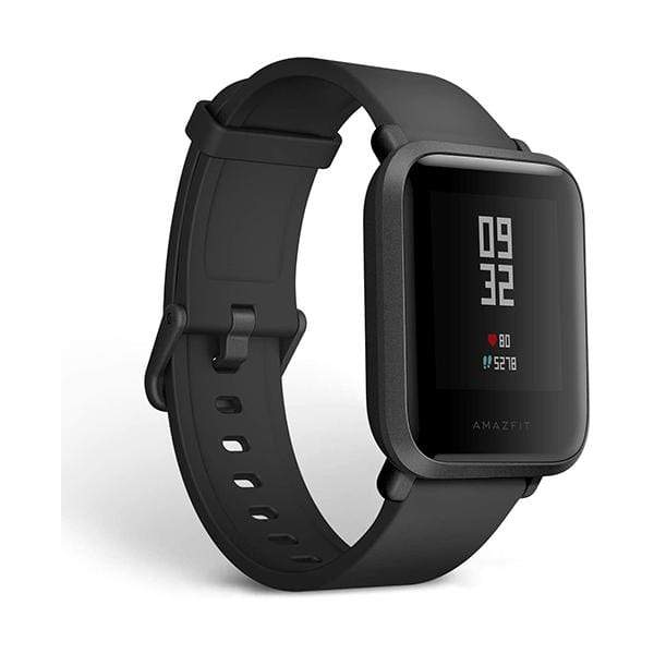 Mobileleb.com Onyx Black Amazfit Bip Smartwatch by Huami with All-Day Heart Rate and Activity Tracking, Sleep Monitoring, GPS, Ultra-Long Battery Life, Bluetooth