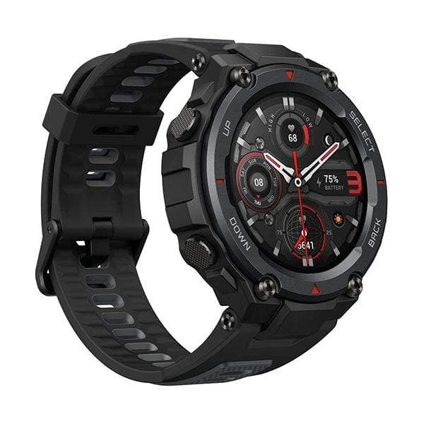 Xiaomi Smartwatch, Smart Band & Activity Trackers Meteorite Black / Brand New / 1 Year Amazfit T-Rex Pro Smartwatch Fitness Watch with Built-in GPS, Military Standard Certified, 18 Day Battery Life, SpO2, Heart Rate Monitor, 100+ Sports Modes, 10 ATM Waterproof, Music Control