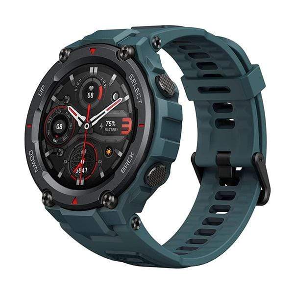 Amazfit Smartwatch, Smart Band & Activity Trackers Steel Blue / Brand New / 1 Year Amazfit T-Rex Pro Smartwatch Fitness Watch with Built-in GPS, Military Standard Certified, 18 Day Battery Life, SpO2, Heart Rate Monitor, 100+ Sports Modes, 10 ATM Waterproof, Music Control