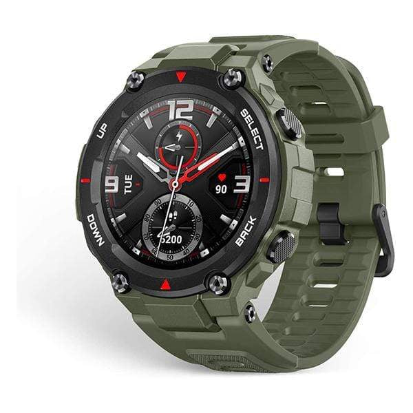 Amazfit Smartwatch, Smart Band & Activity Trackers Army Green / Brand New / 1 Year Amazfit T-Rex Pro Smartwatch Fitness Watch with Built-in GPS, Military Standard Certified, 18 Day Battery Life, SpO2, Heart Rate Monitor, 100+ Sports Modes, 10 ATM Waterproof, Music Control