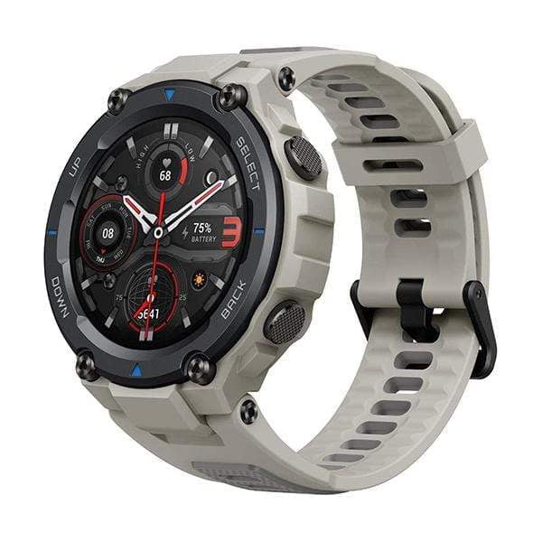 Amazfit Smartwatch, Smart Band & Activity Trackers Desert Gray / Brand New / 1 Year Amazfit T-Rex Pro Smartwatch Fitness Watch with Built-in GPS, Military Standard Certified, 18 Day Battery Life, SpO2, Heart Rate Monitor, 100+ Sports Modes, 10 ATM Waterproof, Music Control