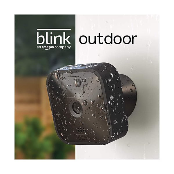 Amazon Security & Surveillance Systems Black / Brand New / 1 Year Blink Outdoor - 2 camera kit, wireless, weather-resistant HD security camera, two-year battery life, motion detection, set up in minutes