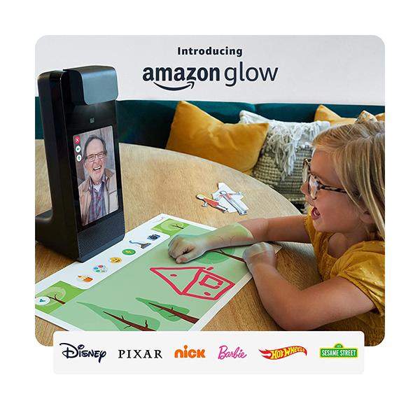 Amazon Smart Speakers Black / Brand New / 2 Years Introducing Amazon Glow, Interactive Projector + Video Calling, Designed for Togetherness, with Tangram Bits, Kids 3+