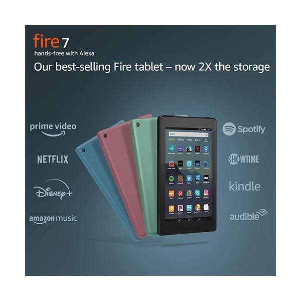  Fire 7 Tablet. Our best-selling tablet—now 2X the