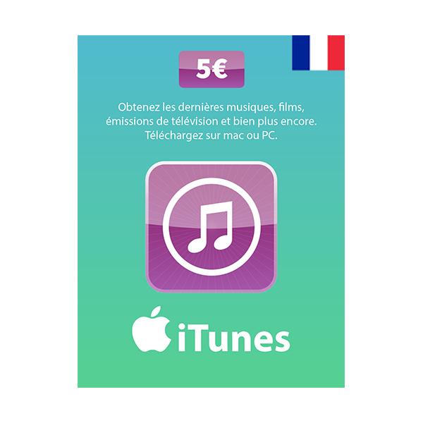 Apple Apple iTunes Gift Cards Apple Gift Card 5 Euro - FRANCE