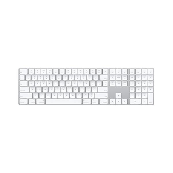 apple MAC Accessories Silver / 1 Year Apple Magic 2 Keyboard with Numeric Keypad (Bluetooth, Rechargable) (US English), MQ052