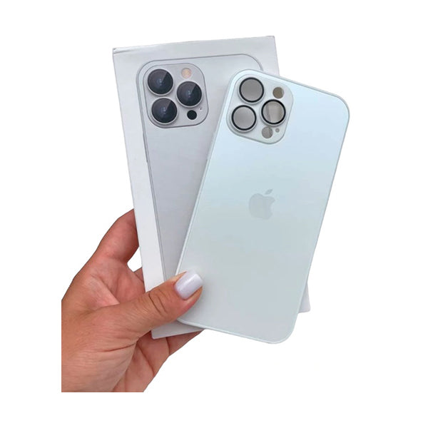 Apple Mobile Covers Sierra Blue / Brand New iPhone 14 Pro AG Glass Case, with Glasses on Cameras