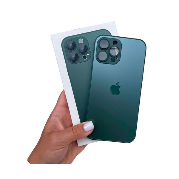 Apple Mobile Covers Cangling Green / Brand New iPhone 14 Pro Max AG Glass Case, with Glasses on Cameras