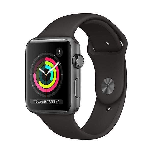 Apple Smartwatch, Smart Band & Activity Trackers Space Gray / Brand New / 1 Year Apple Watch Series 3, 42mm, GPS, Aluminum Case with Sport Band