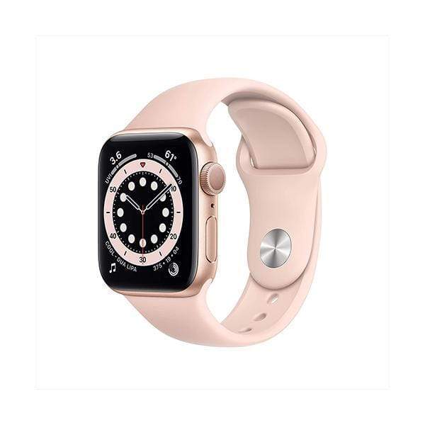 Apple Smartwatch, Smart Band & Activity Trackers Gold Aluminum Case with Pink Sand Sport Band / Brand New / 1 Year New Apple Watch Series 6 (GPS, 40mm)