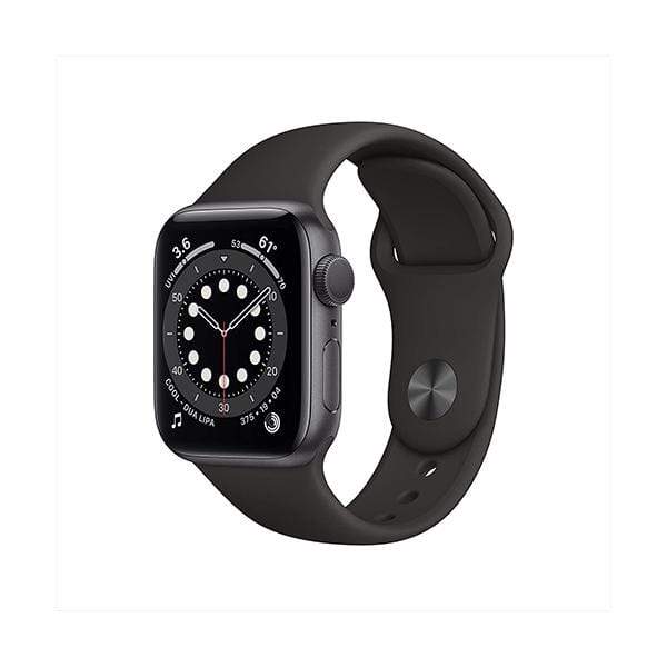 Apple Smartwatch, Smart Band & Activity Trackers Space Gray Aluminum Case with Black Sport Band / Brand New / 1 Year New Apple Watch Series 6 (GPS, 40mm)
