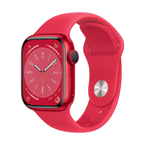 Apple Smartwatch, Smart Band & Activity Trackers Red / Brand New / 1 Year Apple Watch Series 8 GPS 41mm Smart Watch Fitness Tracker, Blood Oxygen & ECG Apps, Always-On Retina Display, Water Resistant