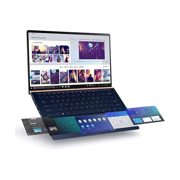 Asus Laptops Royal Blue / Brand New / 1 Year Asus ZenBook 14 Ultra-Slim Laptop 14” Full HD NanoEdge Bezel, Intel Core i7-10510U, 16GB RAM, 1TB SSD, GeForce MX250 2GB, Innovative Screenpad 2.0, Windows 10 Pro, UX434FLC