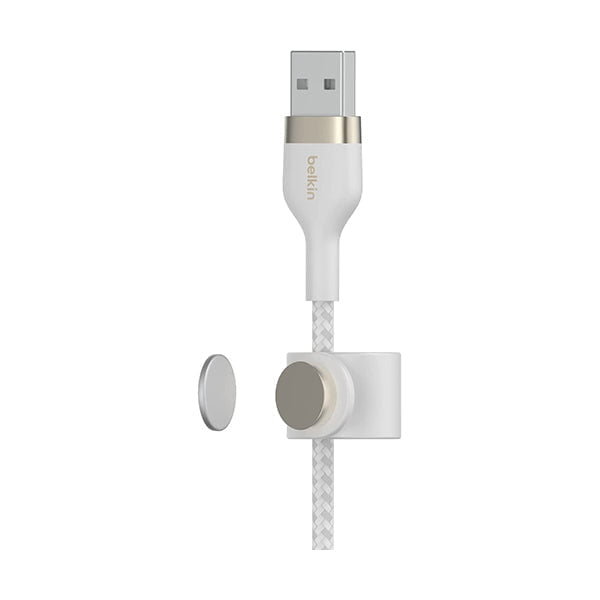 Belkin Cables White / Brand New / 1 Year Belkin, CAA010BT3MWH Boost Charge Pro Flex Braided USB Type A to Lightning Cable (3M/10FT), MFi Certified Charging Cable for iPhone 13, 12, 11, Pro, Max, Mini, SE, iPad and More