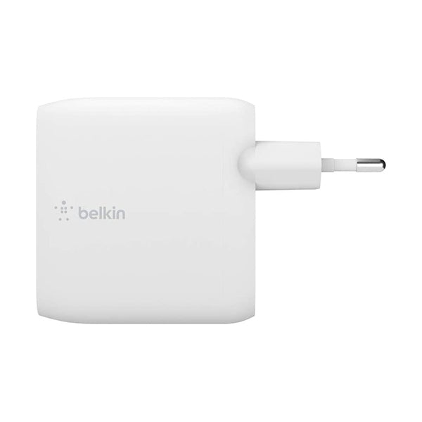 Belkin Chargers & Power Adapters White / Brand New / 1 Year Belkin, WCH013VFWH Boost Charge Pro Dual USB-C GaN Wall Charger with PPS 65W