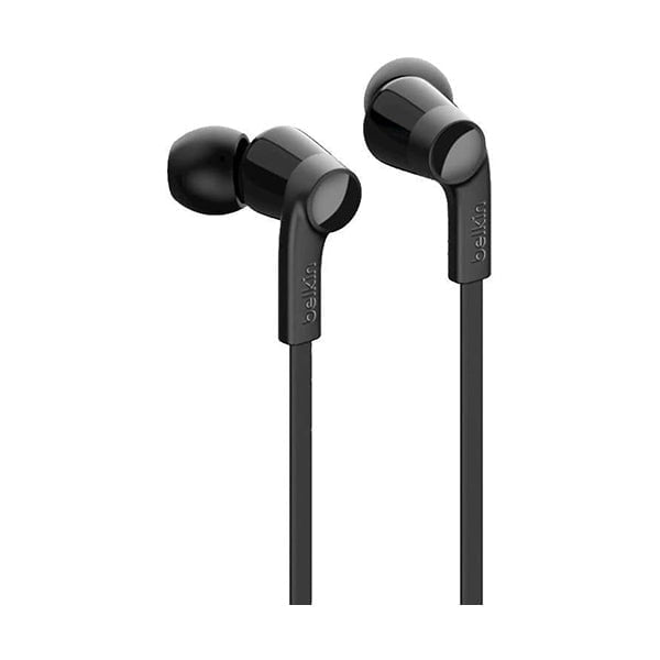 Belkin Headsets & Earphones Black / Brand New / 1 Year Belkin, G3H0001BTBLK Sound Form Headphones with Lightning Connector, MFi Certified In-Ear Earphones HeadSet with Microphone, EarBuds with Water & Sweat Resistant for iPhone 13, Pro, Max, 12, Mini, and More