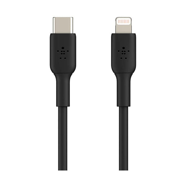 Belkin Mobiles & Tablets Cables & Connectors Black / Brand New / 1 Year Belkin, CAA003bt1MBK USB-C to Lightning Cable iPhone Fast Charging Cable for iPhone 8 or Later Boost Charge MFi-Certified iPhone USB-C Cable, 3ft/1m