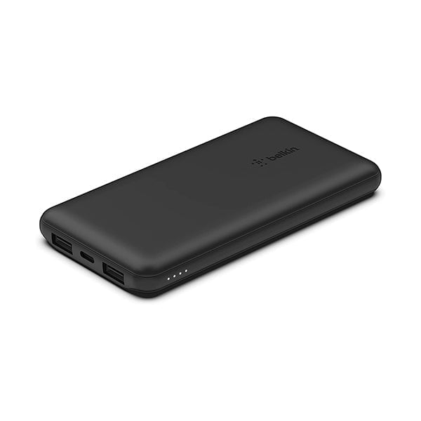 Belkin Power Banks Black / Brand New / 1 Year Belkin, BPB011btBK USB C Portable Power Bank 10000 mAh with 1 USB C Port and 2 USB A Ports for up to 15W Charging for iPhone, Android, AirPods, iPad, and More , 10K