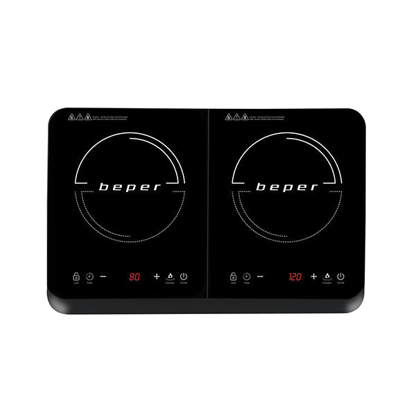 Beper Kitchen & Dining Black / Brand New / 1 Year Beper, Double Induction Cooker, BF.720