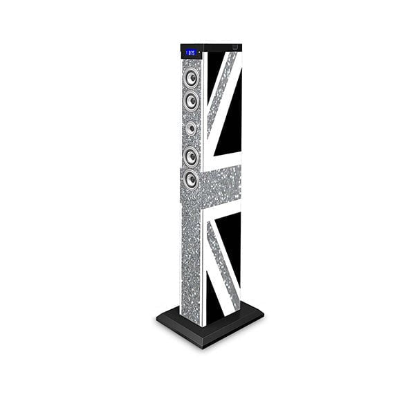Bigben Tower Speakers Black / Brand New / 1 Year Bigben, Multimedia Tower Great Britain Glitter, TW9GBGLITTER