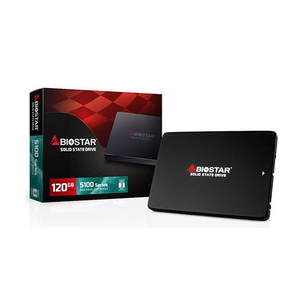 Biostar Internal SSDs Black / Brand New / 1 Year Biostar S100-120 120GB 2.5" Sata III 6GB Internal Solid State Drive SSD