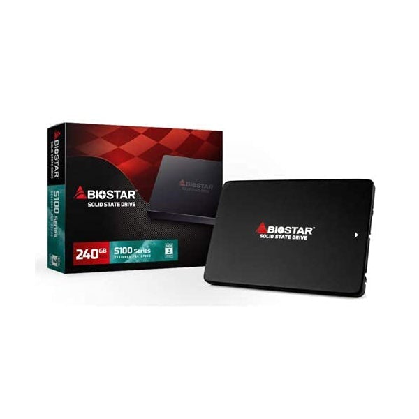 Biostar Internal SSDs Black / Brand New / 1 Year Biostar S100-240GB 2.5" Sata III 7GB Internal Solid State Drive SSD