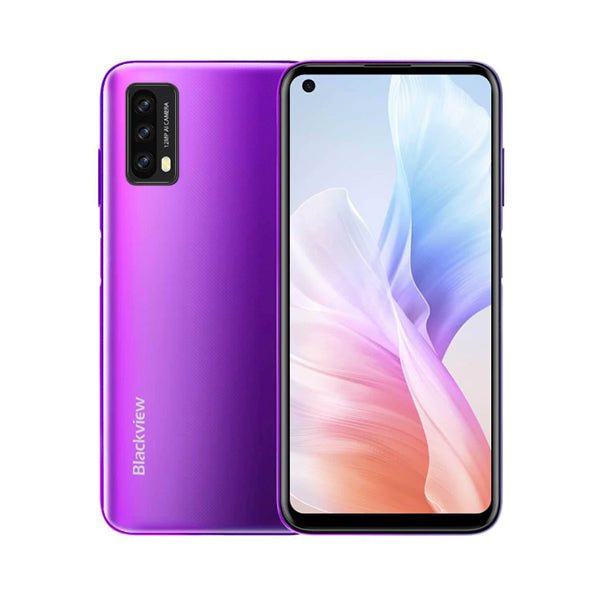Blackview Mobile Phone Purple / Brand New / 1 Year Blackview A90, 4GB/64GB, 6.39″ IPS LCD Display, Octa core, Triple Rear Cam 12MP, Selfie Cam 8MP