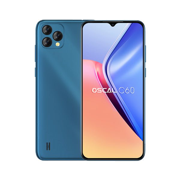 Blackview Mobile Phone Navy Blue / Brand New / 1 Year Blackview Oscal C60, 4GB/32GB, 6.52″ HD+ Display, Quad core, Triple Rear Cam 13MP, Selfie Cam 5MP