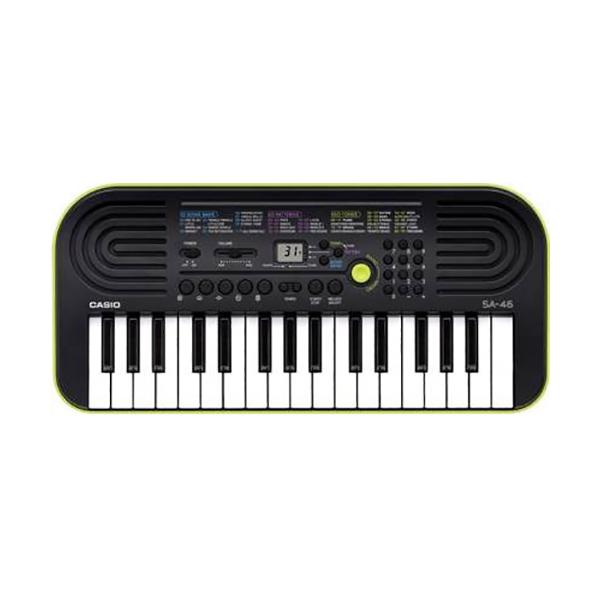 Casio Musical Keyboards Black / Brand New / 1 Year Casio SA-46 Portable Keyboard (32 mini keys)
