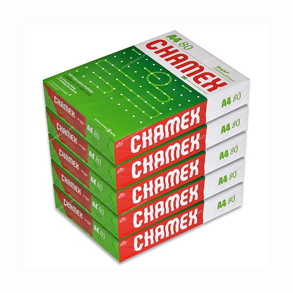 Chamex Paper Packs White / Brand New Chamex Photocopy 500-Paper Pack, A4 Size, 80gm - C5PWCHA4